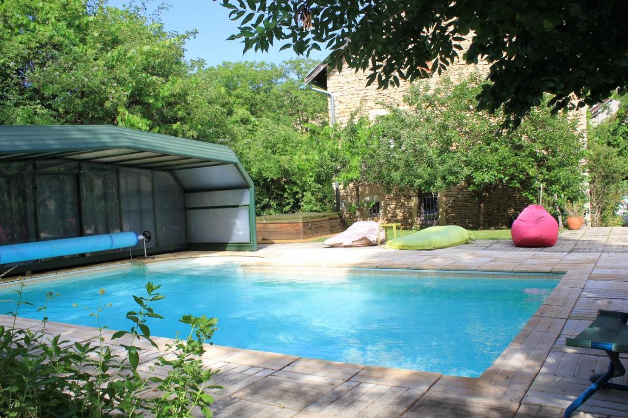 La Bicyclette Fleurie Bed & Breakfast Villemoirieu Dış mekan fotoğraf